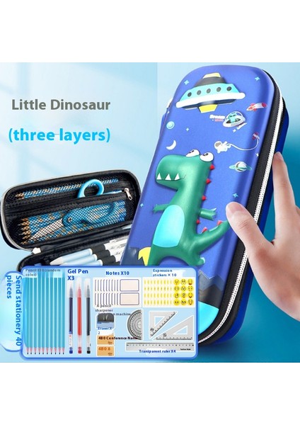 Sevimli Yaratıcı Kalem Kılıfı Kire Dalı Kırtasiye Kılıfı Büyük Kapasiteli Kalem Kutusu Kapi Bara 3D Kırtasiye Çantası (Yurt Dışından)