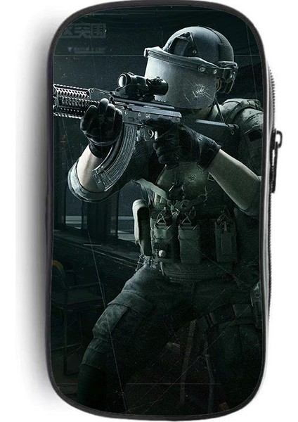 Dark Zone Breakout Kalem Kılıfı Büyük Kapasiteli Çok Fonksiyonlu Üç Katmanlı Kalem Kılıfı Saklama Çantası Düşmeye Dalı (Yurt Dışından)