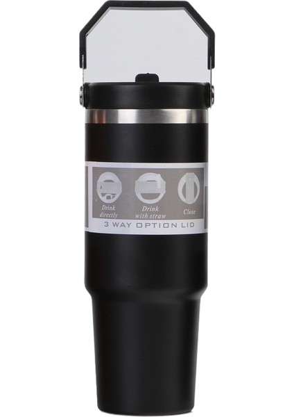 30OZ Buz Bardağı 304 Paslanmaz Çelik Yalıtımlı Dak Çift Içme Kamışı Dak Soğuk Dak Tutmak Için Araba Yalıtımı (Yurt Dışından)