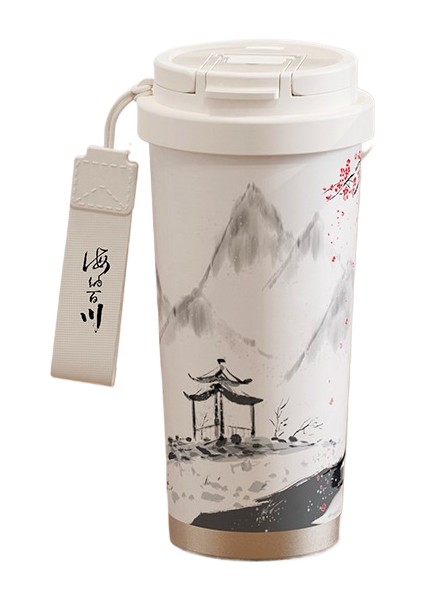 Yüksek Değerli Çift Içimli Kahve Fincanı 316 Paslanmaz Çelik Yalıtım Kabı Araba Pipeti Taşıma Kabı (Yurt Dışından)