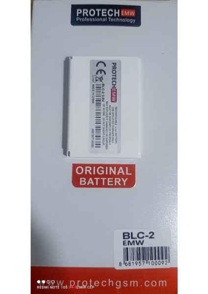 Cep Telefonu Bataryası 900 mAh 3,7V Li-Ion Şarj Edilebilir Uzun Ömürlü Yüksek Güç modelleri