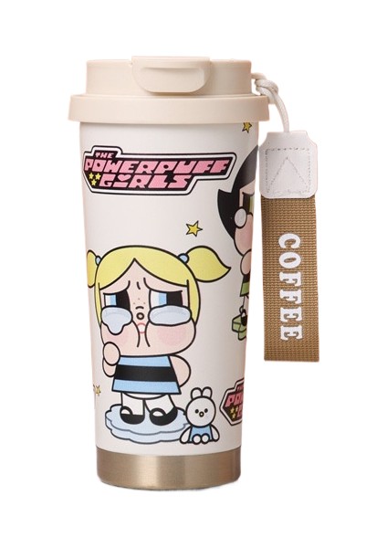 Labubu 3D Karikatür Paslanmaz Çelik Yalıtım Fincan Suzuran Kahve Fincanı Taşınabilir Kızlar Yüksek Değerli Saman Daklar (Yurt Dışından)