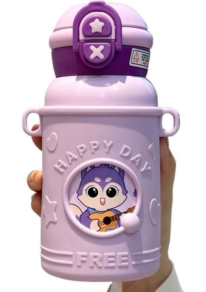 Taşınabilir Yüksek Değerli Su Dağı Sevimli Çift Içme Sevimli Komik Saman Dak Düşmeye Dalı 316 Paslanmaz Çelik Yalıtım Kabı (Yurt Dışından)