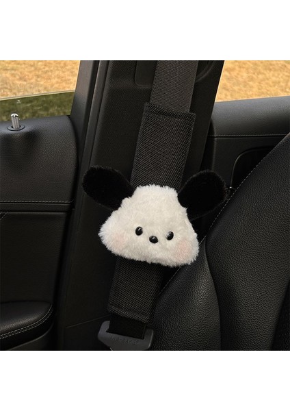 Araba Emniyet Kemeri Omuz Kol Sevimli Köpek Sigorta Kapağı Dekoratif Kapak Yumuşak Genişletilmiş Araba Emniyet Kemeri Kapağı (Yurt Dışından)