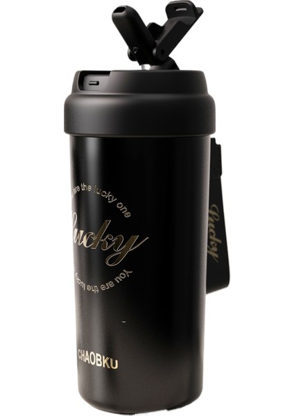 Yüksek Değerli Çift Içimli Kahve Fincanı 316 Paslanmaz Çelik Yalıtım Kabı Araba Pipeti Taşıma Kabı (Yurt Dışından)