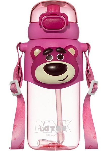 Çilek Ayı Serisi Yalıtımlı Kupa Yüksek Değerli Taşınabilir Sevimli Kupa Damla Geçirmez Pipetli Kur (Yurt Dışından)