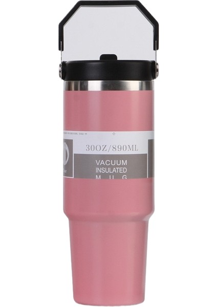 30OZ Buz Bardağı 304 Paslanmaz Çelik Yalıtımlı Dak Çift Içme Kamışı Dak Soğuk Dak Tutmak Için Araba Yalıtımı (Yurt Dışından)