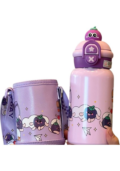 Taşınabilir Yüksek Değerli Su Dağı Sevimli Çift Içme Sevimli Komik Saman Dak Düşmeye Dalı 316 Paslanmaz Çelik Yalıtım Kabı (Yurt Dışından)