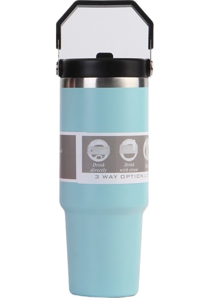 304 Paslanmaz Çelik Yalıtım Kabı 30OZ Büyük Kapasiteli Taşınabilir Araba Kabı Dış Mekan Taşınabilir Soğuk Tutma Kabı (Yurt Dışından)