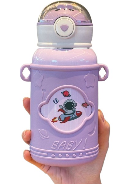 Taşınabilir Yüksek Değerli Su Dağı Sevimli Çift Içme Sevimli Komik Saman Dak Düşmeye Dalı 316 Paslanmaz Çelik Yalıtım Kabı (Yurt Dışından)