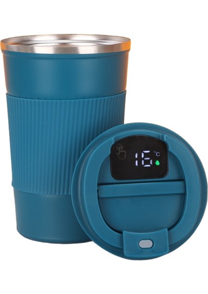 Deri Kapaklı Kahve Kupa 304 Paslanmaz Çelik Vakum Yalıtımlı Kupa Araba Araba Kupa Yürüyüş Kupa (Yurt Dışından)