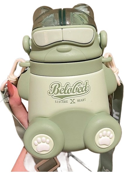 316 Paslanmaz Çelik Ikili Içme Pipetli Kupa (Yurt Dışından)