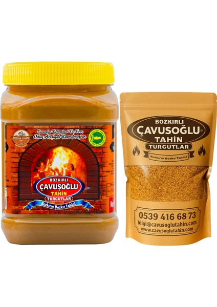 Odun Ateşinde Kavrulmuş Kepekli Bozkır Tahini 930 gr + Odun Ateşinde Kavrulmuş Susam 500 gr
