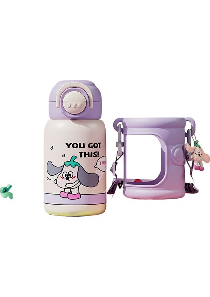 Taşınabilir Yüksek Değerli Su Dağı Sevimli Çift Içme Sevimli Komik Saman Dak Düşmeye Dalı 316 Paslanmaz Çelik Yalıtım Kabı (Yurt Dışından)