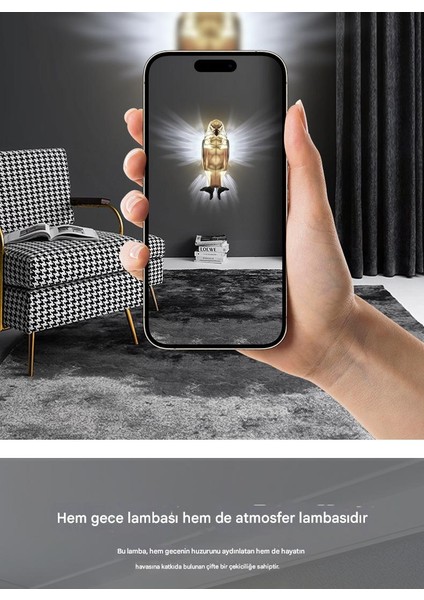 Kartal Duvar Lambası Işıklı Kanatlar Ana Yatak Odası Restoran Ev Duvara Monte Prksiyon Lambası Duvar (Yurt Dışından) modelleri