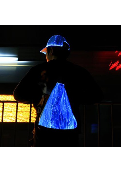Erkekler ve Kadınlar Için Gece Oyunları Için Fiber Optik Renkli Işıklı Şapka, Yetişkin Şapkası, Kubbe Siperliği, Renkli LED Işık Kaynağı (Yurt Dışından) fiyatları