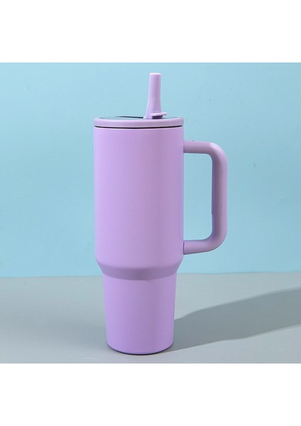 Araba Bardağı Büyük Kapasiteli Yalıtım Bardağı Katlanır Pipet Sızdırmaz Araba Bardağı (Yurt Dışından)