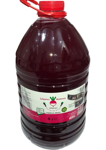 2 x 5 Litre Taneli El Yapımı Şalgamı (Acısı Ayrı Şişede Hediye)