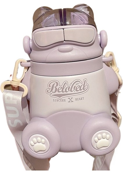 316 Paslanmaz Çelik Ikili Içme Pipetli Kupa (Yurt Dışından)