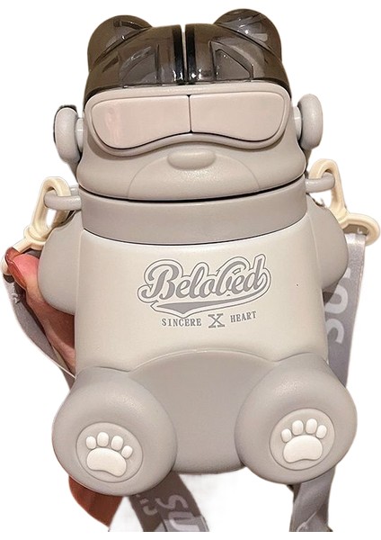 316 Paslanmaz Çelik Ikili Içme Pipetli Kupa (Yurt Dışından)