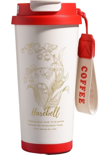 Kahve Yalıtımlı KUPA304 Paslanmaz Çelik Yalıtımlı Kupa Çan Orkide Çift Içme Pipeti Paslanmaz Çelik Kahve Kurı (Yurt Dışından)