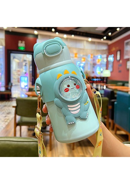 Yüksek Değerli 316 Paslanmaz Çelik Gıda Sınıfı Sevimli Karikatür Çift Içme Kamışı Su Dağı (Yurt Dışından)