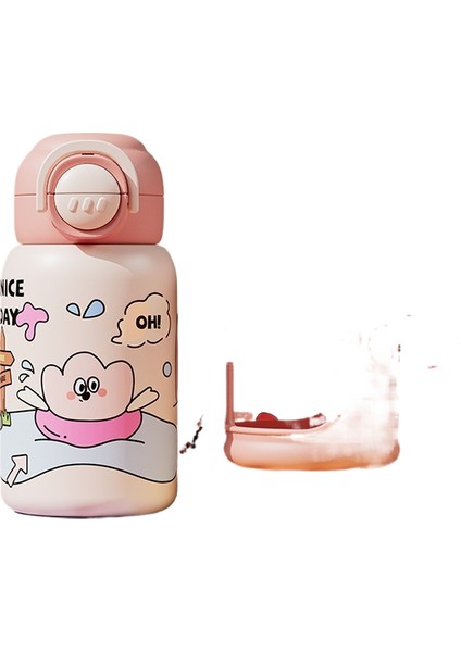 Taşınabilir Yüksek Değerli Su Dağı Sevimli Çift Içme Sevimli Komik Saman Dak Düşmeye Dalı 316 Paslanmaz Çelik Yalıtım Kabı (Yurt Dışından)