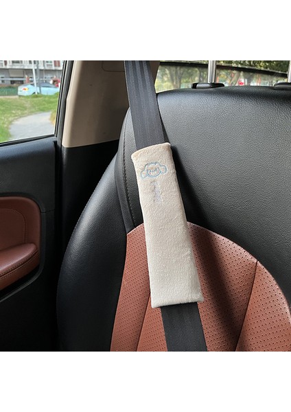 Araba Emniyet Kemeri Omuz Kapağı Kayışı Karikatür Sevimli Hayvan Uzatma Araba Sigortası Omuz Kayışı Araba Iç Dekorasyon (Yurt Dışından)