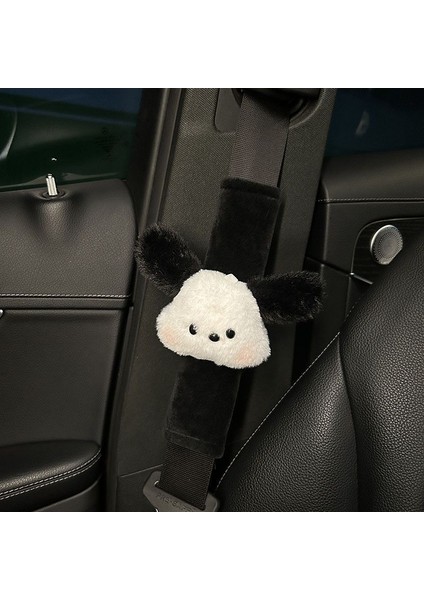 Araba Emniyet Kemeri Omuz Kol Sevimli Köpek Sigorta Kapağı Dekoratif Kapak Yumuşak Genişletilmiş Araba Emniyet Kemeri Kapağı (Yurt Dışından)