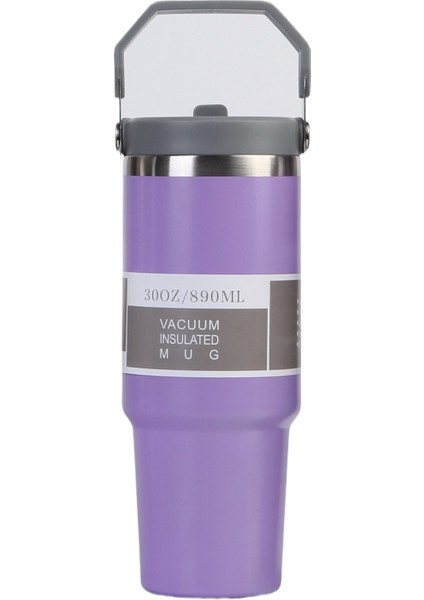 30OZ Buz Bardağı 304 Paslanmaz Çelik Yalıtımlı Dak Çift Içme Kamışı Dak Soğuk Dak Tutmak Için Araba Yalıtımı (Yurt Dışından)