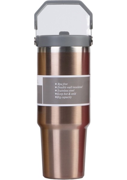 304 Paslanmaz Çelik Yalıtım Kabı 30OZ Büyük Kapasiteli Taşınabilir Araba Kabı Dış Mekan Taşınabilir Soğuk Tutma Kabı (Yurt Dışından)