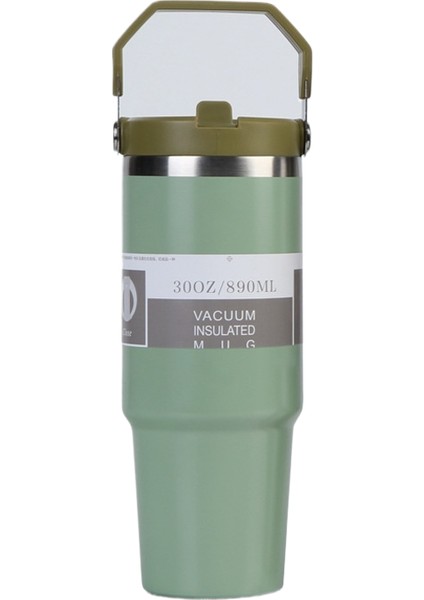 304 Paslanmaz Çelik Yalıtım Kabı 30OZ Büyük Kapasiteli Taşınabilir Araba Kabı Dış Mekan Taşınabilir Soğuk Tutma Kabı (Yurt Dışından)