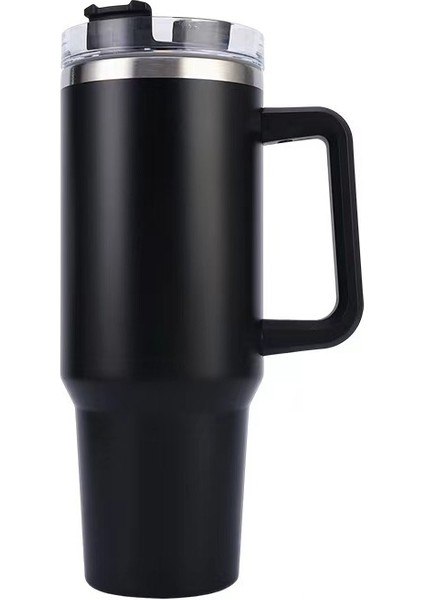 40OZ304 Paslanmaz Çelik Büyük Kapasiteli Yalıtım Kabı Araba Taşınabilir Saman Vakum Soğuk Araba Dağı Tutmak (Yurt Dışından)