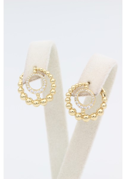 Stil Incisi/xupıng Jewelry Vintage Zirkon Taşlı Küpe