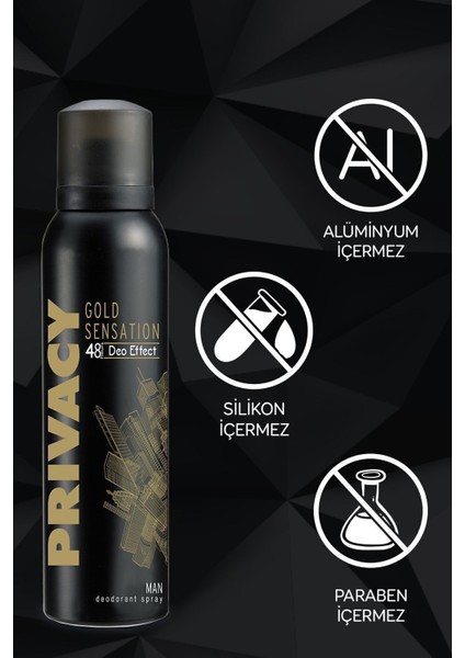 Gold Men Erkek Deodorant 6X150ML fiyatları