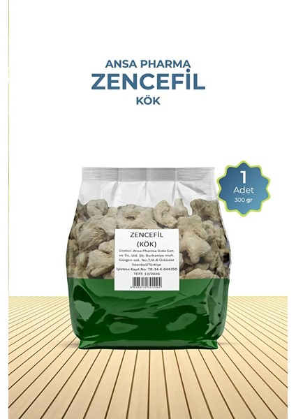 Zencefil Kök 300 Gram