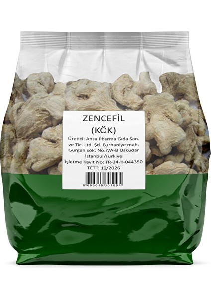 Zencefil Kök 300 Gram fiyatları