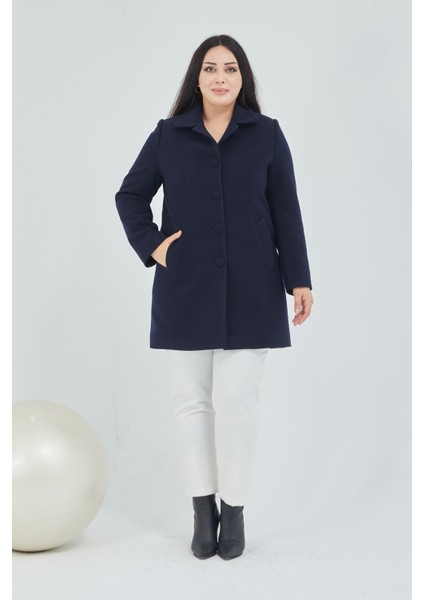 Kadın Büyük Beden Klasik Yaka Kaban fırsatları