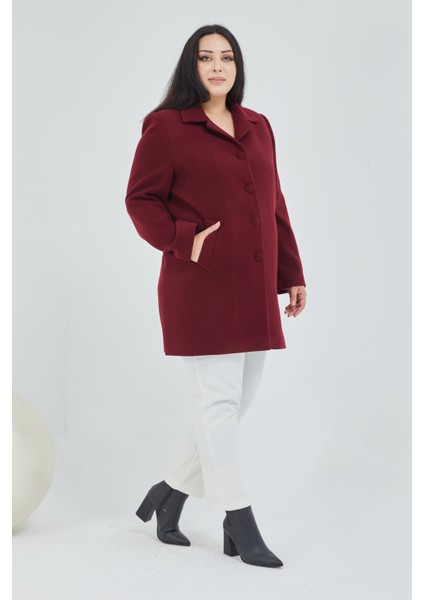 Kadın Büyük Beden Klasik Yaka Kaban fırsatları