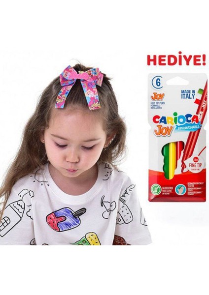 Unisex Boyanabilir Pijama Takımı %100 Pamuk + 6’lı Yıkanabilir Keçeli Kalem Hediyeli fırsatları