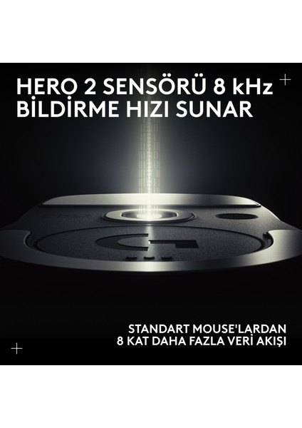 G Pro x Superlıght 2c Hafif Hero 2 Sensör 32.000 Dpı Lıghtspeed Kablosuz Oyuncu Mouse - Pembe fırsatları