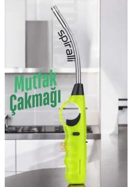 Gazlı Spiral Uzun Çakmak – Şömine, Kamp, Mutfak ve Ev Için Pratik (1 Adet) Turuncu fiyatları