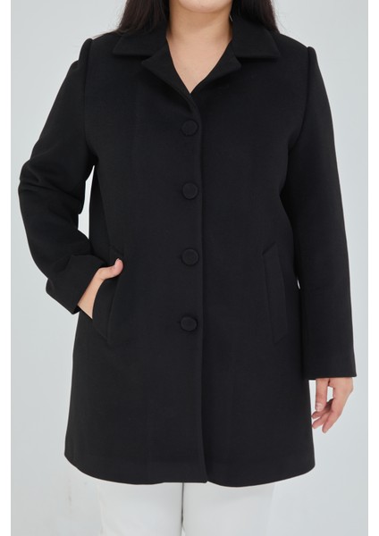 Kadın Büyük Beden Klasik Yaka Kaban fırsatları