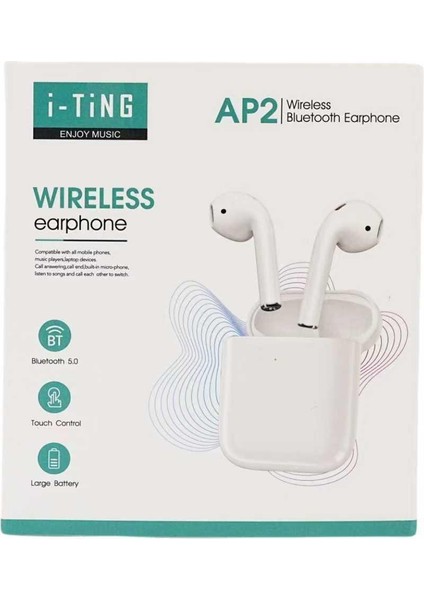 2. Nesil A+++ Kalite Güçlendirilmiş Batarya IOS Android Tüm Telefonlar ile Uyumlu Bluetooth Kulaklık