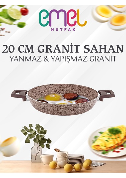 20 cm Granit Omlet Tavası (Bej)