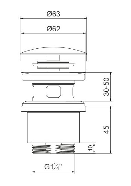 Yak Bas Bırak Taşmalı Lavabo Sifon Başlığı 102199625 fiyatları