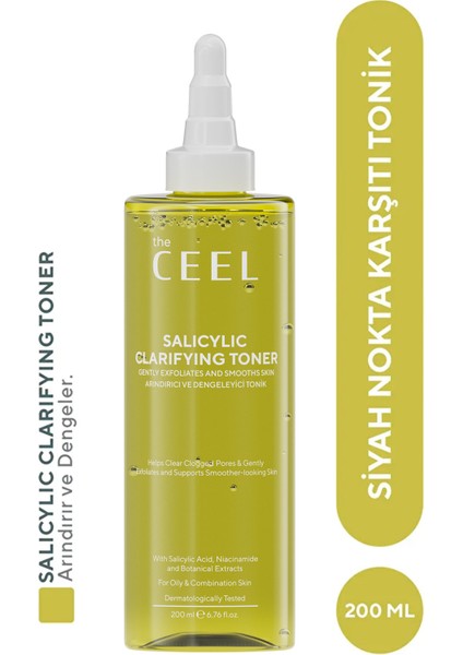 Yağlı ve Akneye Eğilimli Ciltler Için Salisilik Tonik Niacinamide, Sitrik Asit, Zinc Pca Özlü 200 ml