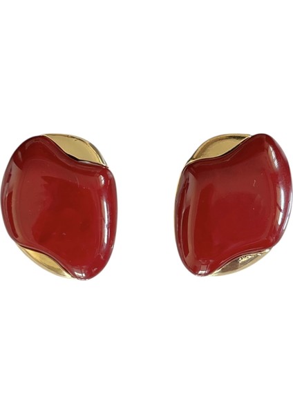 Reçine Asimetrik Küpe