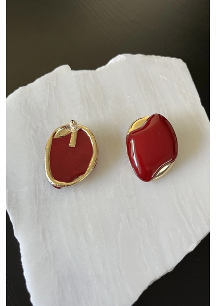 Reçine Asimetrik Küpe modelleri