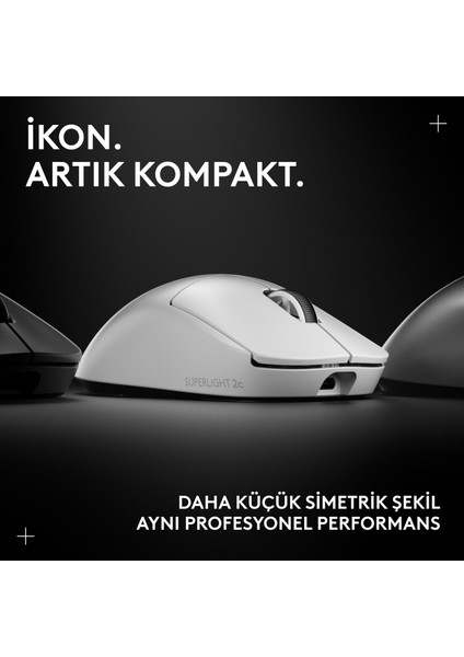 G Pro x Superlıght 2c Hafif Hero 2 Sensör 32.000 Dpı Lıghtspeed Kablosuz Oyuncu Mouse - Beyaz fiyatları